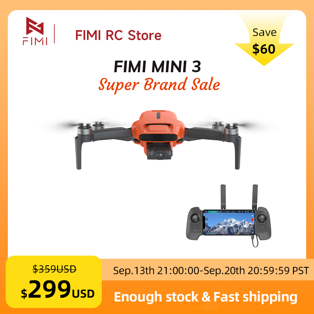 Drone Gimbal Brushless - Dron con Cámara FIMI MINI 3,