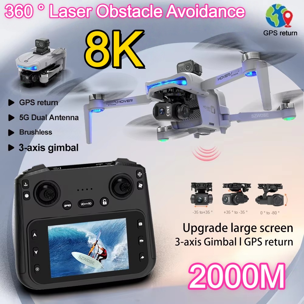 Dron con Gimbal de Tres Ejes 2 - Drone Gimbal 3 Axis reseña y precio